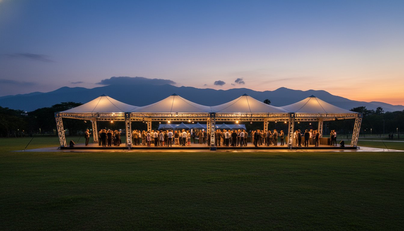 Estructuras modulares para eventos: Guía de soluciones y fabricación en Colombia 2026 – Hero Image Estructuras modulares para eventos: Guía de soluciones y fabricación en Colombia 2026