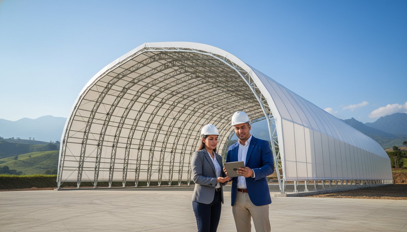 Venta de hangares para almacenamiento en Colombia: Guía técnica y de compra 2026 – Hero Image Venta de hangares para almacenamiento en Colombia: Guía técnica y de compra 2026