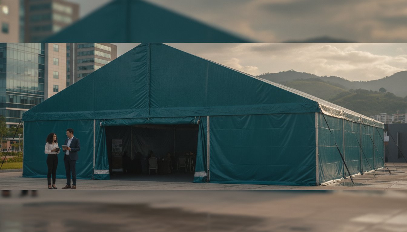 Carpas con colores personalizados: Guía de diseño y resistencia para su marca en 2026