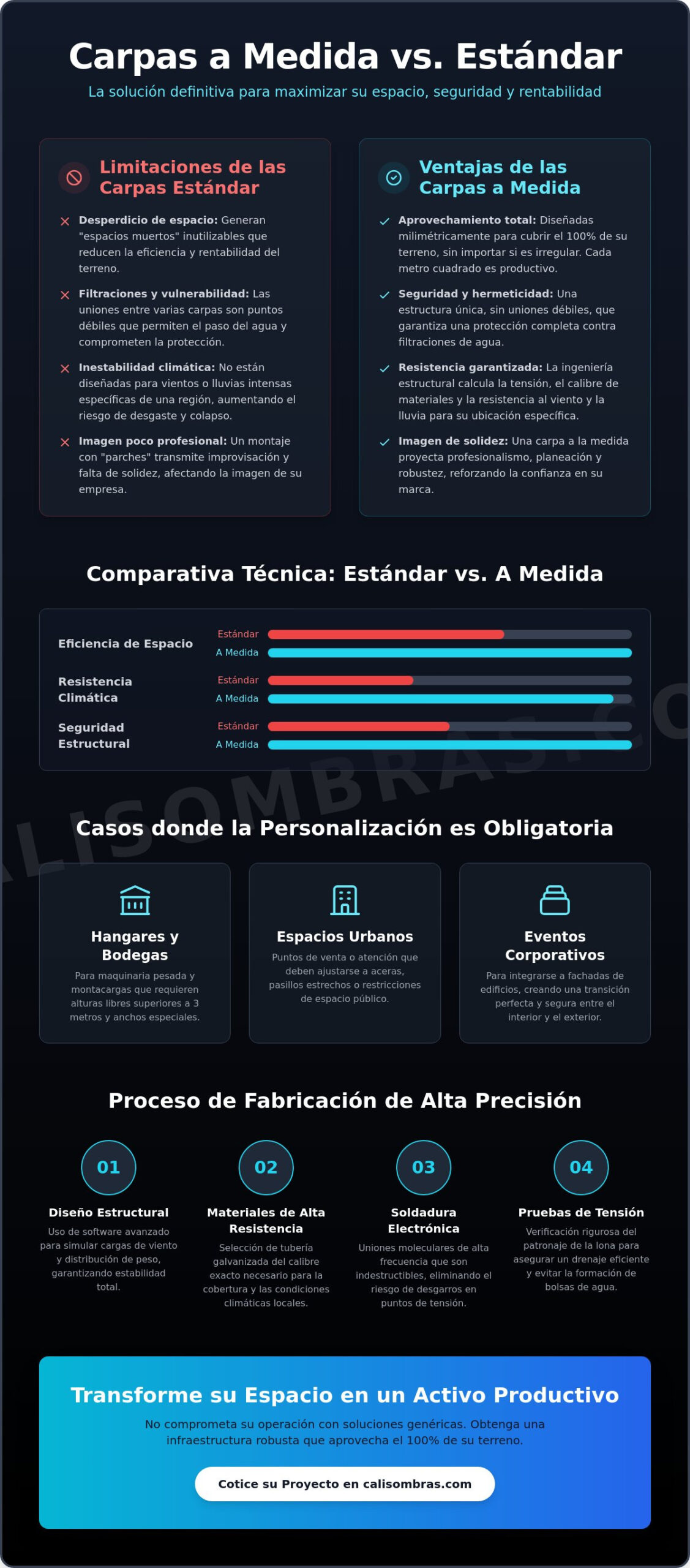 Carpas con medidas personalizadas: Guía para optimizar su espacio en 2026