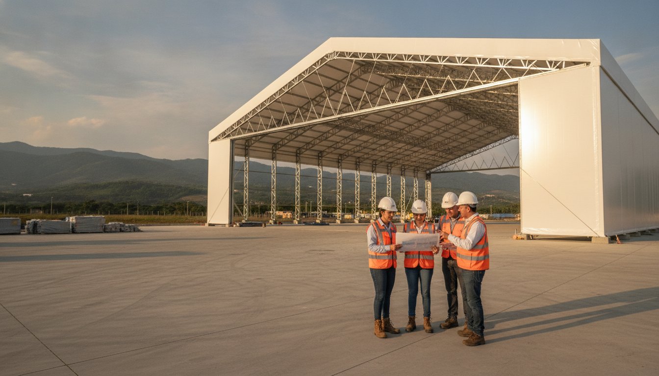 Hangares industriales en Colombia: Guía completa de almacenamiento modular 2026