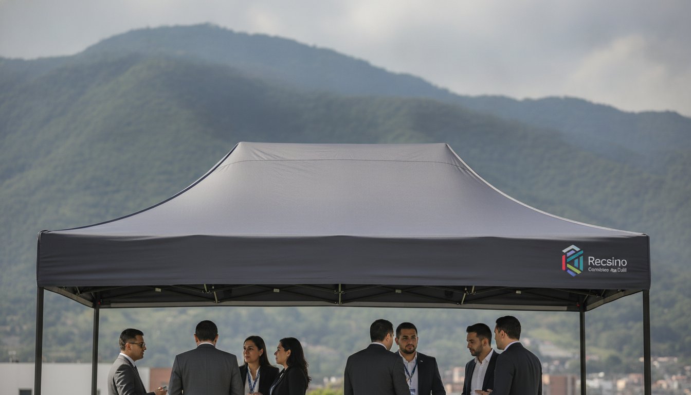 Carpas personalizadas con logo: Guía de marca y resistencia para 2026